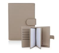 FuninCrea Monedero familiar para mujer para 4 personas con 22 ranuras para tarjetas de crédito, carteras de piel sintética para mujer, multifuncional, funda para pasaporte, portátil, adecuada para