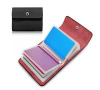 FuninCrea Monedero Mujer Pequeño Tarjetero Mujer con 12 Fundas Independientes de Doble Cara-24 Ranuras para Tarjetas, Carteras de Mujeres Compacto Porta Tarjetas, Billetera Mujeres