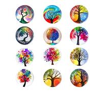 FuninCrea Paquete de 12 imanes de mariposa para nevera, tablero de anuncios de vidrio 3D, juego de imanes de oficina vintage con mariposa pequeña para nevera, oficina, pizarra blanca (#01)