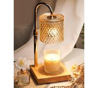 Funistree Candle Warmer Lamp, Lámpara Calentadora Velas, Regulable con Temporizador, Altura Ajustable, Calentador Eléctrico Sin Llama, Incluye 2 Bombillas, Regalo Ideal para Mujeres, Decoración Hogar