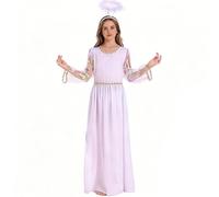 Funjoyz Disfraz de ángel Niños Niñas Vestido Blanco Angelito Para Navidad Halloween Año Nuevo Carnaval Mascarada Fiesta de Cumpleaños Cosplay,Accesorios de Ropa de ángel,A2