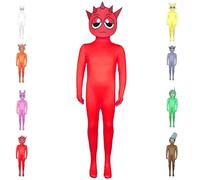 Funjoyz Disfraz de Sprunkiis NiñOs Niña Niños Halloween Pelele Rojo Gracioso Carnaval Cosplay Mascarada Navidad Fiesta de Temática Cumpleaños 5-14 años 110-160 CM