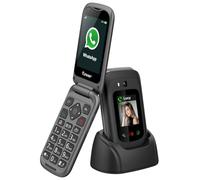 Funker E450 MAX Pro 2 - Teléfono Plegable 4G para Mayores - Whatsapp - Videollamada - Pantalla Táctil - Botón SOS - Geolocalización - Batería 1750 mAH - Compatibilidad con Audífonos - Carga Tipo C