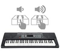 FunKey 61 Edition Touch Keyboard - 61 teclas - respuesta táctil - 300 sonidos y 300 ritmos - acompañamiento automático y funciones de aprendizaje - conexiones USB, micrófono y auriculares - negro
