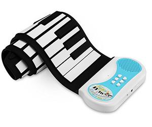 Funkey RP-37 Kids Piano Enrollable (37 teclas, función de grabación, función de aprendizaje, 8 sonidos, 6 canciones demo, altavoz, funcionamiento con batería y red posible)