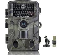 FunKind Camara Caza 50MP 4K, Camara Fototrampeo con Sensor de Movimiento, Cámara de Caza Nocturna Impermeable IP65, Visión Nocturna hasta 25m, Tarjeta de Memoria No Incluida