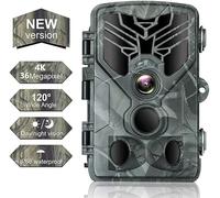 FunKind Camara Fototrampeo 50MP 4K, Camara de Caza con Sensor de Movimiento, Cámara de Caza Nocturna Impermeable IP65, Visión Nocturna hasta 25m, Micro SD 32GB (HC810A)