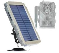 FunKind Panel Solar para Camara Fototrampeo DC 6V-12V 3000 mAh Batería Recargable, Accesorios de Caza para Cámara de Caza de 6V-12V, Puerto de Salida 1,35 mm x 3,5 mm