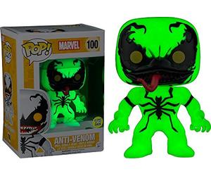 FunKo 024954 Pop Marvel: Anti de Venom Glow in The Dark de 100 Bobble Head Figure