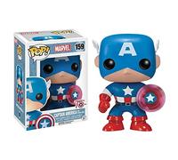 Funko 024964 Pop Marvel: Capitán América con Photon Shield 75th Aniversary Limited 159 Vinilo Bobble Head