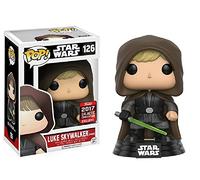 FunKo 11310 - Figura de Star Wars Pop Vinyl 126 Luke Skywalker (con Capucha) - Convención galáctica, 9 cm
