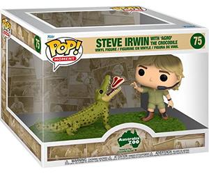 Funko 70813 Pop! Moment: Zoológico de Australia - Steve Irwin con 'Agro' El Cocodrilo #75 (FUN70813)