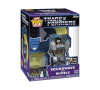 Funko Bitty Bots: Transformers - ¡Soundwave con Rumble! ¡Bitty Pop! - 0.9 Inch (2.2 Cm) - Transformers Classic - 0.9 Inch & 4.85 Inch - Coleccionable - Idea para Regalo - Expositor