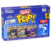 Funko Bitty Pop! DC - Batman, Batgirl, The Riddler Y una Minifigura Misteriosa Sorpresa - 0.9 Inch (2.2 Cm) - DC Comics Coleccionable- Repisa Apilable Incluida - Idea de Regalo