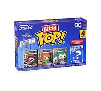 Funko Bitty Pop! 4 Pack: DC Comics - Harley Quinn, The Joker, Poison Ivy, Mystery Mini Figure - Styles May Vary - 0,9 Pulgadas (2,2 cm) Coleccionable - Estante de exhibición apilable Incluido
