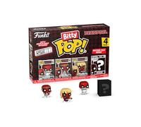 Funko bitty pop! 4 pack: marvel - deadpool sleepover, larp, heavy meta