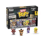 Funko Bitty Pop! 4 Pack: Five Nights at Freddy'S - FNAF - Freddy, Bonnie, Chica, Foxy - 0,9 Pulgadas (2,2 cm) Coleccionable - Estante de exhibición apilable Incluido - Idea de Regalo