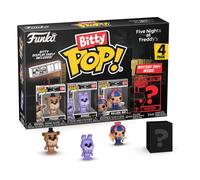 Funko Bitty Pop! Five Nights At Freddy'S (FNAF) - Freddy 4PK - Freddy, Bonnie, Balloon Boy Y una Minifigura Misteriosa Sorpresa - 0.9 Inch (2.2 Cm) Coleccionable- Repisa Apilable Incluida