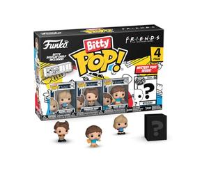 Funko Bitty Pop! 4 Pack: Friends - Rachel Green,Chandler Bing & More | Merchandising Oficial de Comedy - Mini Figuras de 2,2 cm con Expositor - Decoración de Tartas y Regalo de Fiesta