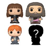 Funko Bitty Pop! 4 Pack: Harry Potter - Hermione Granger, Rubeus Hagrid | Merchandising Oficial de Fantasía - Mini Figuras de 2,2 cm con Expositor - Decoración de Tartas y Regalo de Fiesta