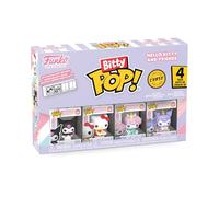 Funko Bitty Pop! 4 Pack: Sanrio - Kuromi - Hello Kitty - My Melody - Mystery Mini Figure - Styles May Vary Y una Mini Figura misteriosa Sorpresa - 0,9 Pulgadas (2,2 cm) Coleccionable - Idea de Regalo
