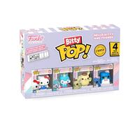 Funko Bitty Pop! 4 Pack: Hello Kitty, Cinnamoroll (1 in 6 Chase Chance) | Merchandising Oficial de Anime - Mini Figuras de 2,2 cm con Expositor - Decoración de Tartas y Regalo de Fiesta