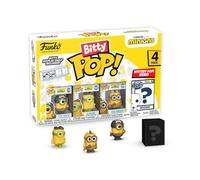 Funko Bitty Pop! 4 Pack: Minions - Eye-Matie, CRO-Minion, Au Naturel | Merchandising Oficial de Cartoon/Animation - Mini Figuras de 2,2 cm con Expositor - Decoración de Tartas y Regalo de Fiesta