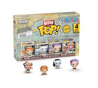 Funko Bitty Pop! One Piece - Nami 4pk Y una Minifigura Misteriosa Sorpresa - 0.9 Inch (2.2 Cm) Coleccionable - Repisa Apilable Incluida - Idea de Regalo - Relleno para Bolsa de Regalos