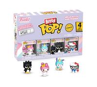 Funko Bitty Pop! Sanrio - My Melody - 4PKY una Minifigura Misteriosa Sorpresa - 0.9 Inch (2.2 Cm) - Hello Kitty Coleccionable - Repisa Apilable Incluida - Idea de Regalo - Toppers de Tarta