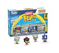 Funko Bitty Pop! 4 Pack: Sonic The Hedgehog - Shadow with Emerald, Rouge, Neo Metal Sonic, Silver The Hedgehog - 0,9 Pulgadas (2,2 cm) Coleccionable - Estante de exhibición apilable Incluido