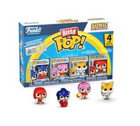 Funko Bitty Pop! 4 Pack: Sonic The Hedgehog - Sonic, Amy, Tails, Knuckles - 0,9 Pulgadas (2,2 cm) Coleccionable - Estante de exhibición apilable Incluido - Idea de Regalo - para Bolsas de Fiesta