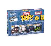 Funko Bitty Pop! Spider-Man - Miles Morales 4pkY una Minifigura Misteriosa Sorpresa - 0.9 Inch (2.2 Cm) - Marvel Comics - Cómics Marvel Coleccionable - Repisa Apilable Incluida
