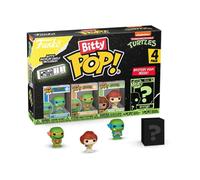Funko Bitty Pop! 4 Pack: Teenage Mutant Ninja Turtles (TMNT) - Leonardo | Merchandising Oficial de Superheroes - Mini Figuras de 2,2 cm con Expositor - Decoración de Tartas y Regalo de Fiesta