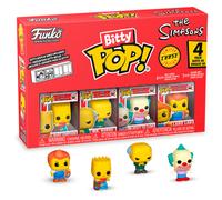 Funko bitty pop! 4 pack: the simpsons - bart - 1 in 6 chance of rare c