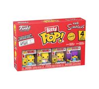 Funko Bitty Pop! 4 Pack: The Simpsons - Maggie, Homer (1 in 6 Chase Chance) | Merchandising Oficial de Cartoon/Animation - Mini Figuras de 2,2 cm con Expositor - Decoración de Tartas y Regalo de Fiesta