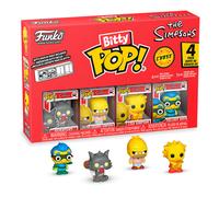 Funko bitty pop! 4 pack: the simpsons - scratchy, grampa, lisa, myster