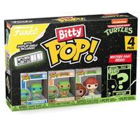 Funko Bitty Pop! 4 Pack: Teenage Mutant Ninja Turtles (TMNT) - Leonardo | Merchandising Oficial de Superheroes - Mini Figuras de 2,2 cm con Expositor - Decoración de Tartas y Regalo de Fiesta