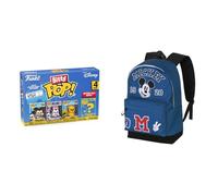 Funko Bitty Pop Disney Mickey/Minnie/Pluto - Mini Figuras 2.2 cm Coleccionables, Disney Mochila Mickey Class HS Fan 2.2 31×44 cm Azul