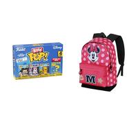 Funko Bitty Pop Disney Mickey/Minnie/Pluto - Mini Figuras 2.2 cm Coleccionables, Disney Mochila Minnie Class HS Fan 2.2 31×44 cm Rosa