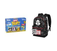 Funko Bitty Pop Disney Mickey/Minnie/Pluto - Set Mini Figuras 2.2 cm, Disney Mochila Mickey Year HS Fan 2.2 31×44 cm Negro