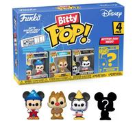 Funko Bitty Pop Disney Pack 4 Mickey Hechicero/Dale/Princesa Minnie/Figura Misteriosa