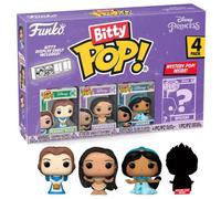 Funko Bitty Pop Disney Princesas Pack 4 Campesina Belle/Pocahontas/Jasmine/Figura Misteriosa