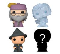 Funko Bitty Pop! 4 Pack: Harry Potter - Dumbledore, Nick, McGonagall | Merchandising Oficial de Fantasía - Mini Figuras de 2,2 cm con Expositor - Decoración de Tartas y Regalo de Fiesta