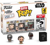 Funko Bitty Pop! 4 Pack: Star Wars - Cobb Vanth, Fennec Shand, Boba Fett | Merchandising Oficial de Ciencia Ficción - Mini Figuras de 2,2 cm con Expositor - Decoración de Tartas y Regalo de Fiesta
