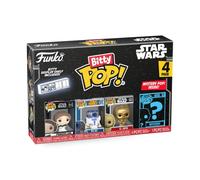 Funko Bitty POP! Star Wars - Leia 4 Paquete Incluye Princesa Leia™, R2-D2™, C-3PO™, And A Mystery Figure Y Una Mini Figura Misteriosa De Sorpresa - 2.3 Cm - Figuras Miniaturas Coleccionables