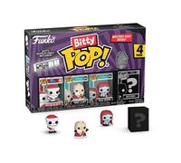 Funko Bitty Pop! The Nightmare Before Christmas - Santa Jack 4PK - Santa Jack, Sandy Claws, Vampire Teddy with Duck Y una Minifigura Misteriosa Sorpresa - 0.9 Inch (2.2 Cm) Coleccionable