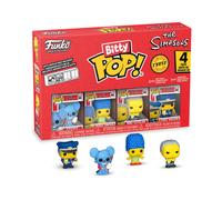 Funko Bitty Pop! 4 Pack: The Simpsons - Itchy, Marge (1 in 6 Chase Chance) | Merchandising Oficial de Cartoon/Animation - Mini Figuras de 2,2 cm con Expositor - Decoración de Tartas y Regalo de Fiesta