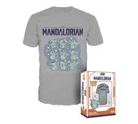 Funko Boxed Pop Tees: Star Wars: The Mandalorian - Grogu On Ship T-Shirt NUEVO