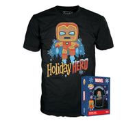 Funko boxed tee: arvel holiday - gb iron manan - medium - marvel - cam