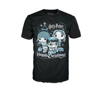 Funko Boxed tee: Harry Potter Holiday - Ron, Hermione, Harry - Large - (L) - Camiseta, Franela - Ropa - Idea Manga Corta para Adultos Hombres y Mujeres- Mercancia Oficial